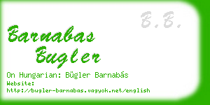 barnabas bugler business card